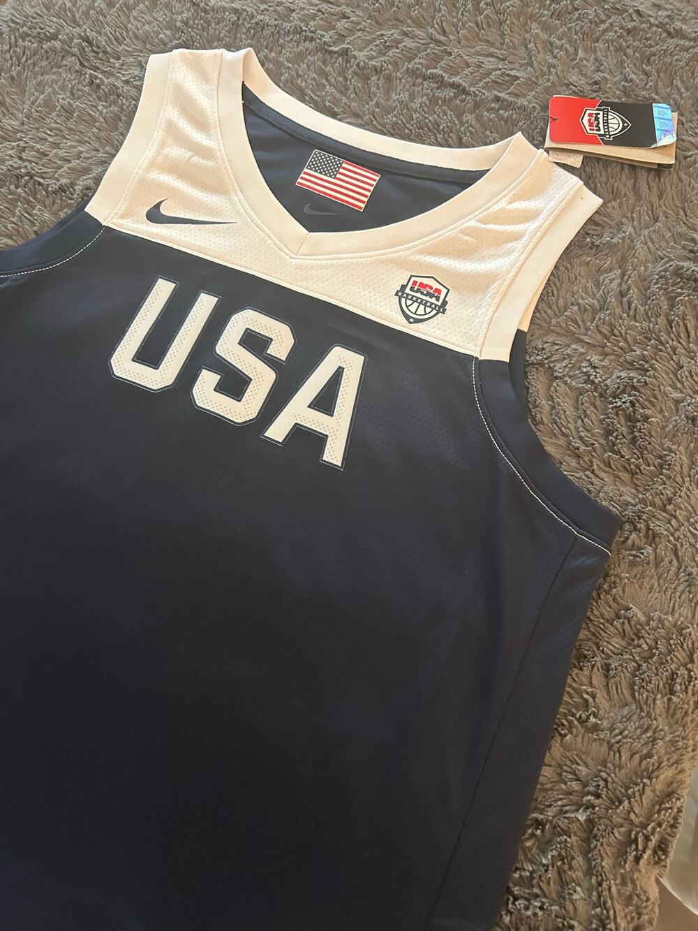 USA Basketball Nike Large Blue Jersey (NWT)